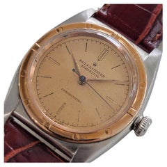 Rolex Oyster Perpetual 2940 di medie dimensioni in oro rosa 18k SS 1940s Automatic RA8