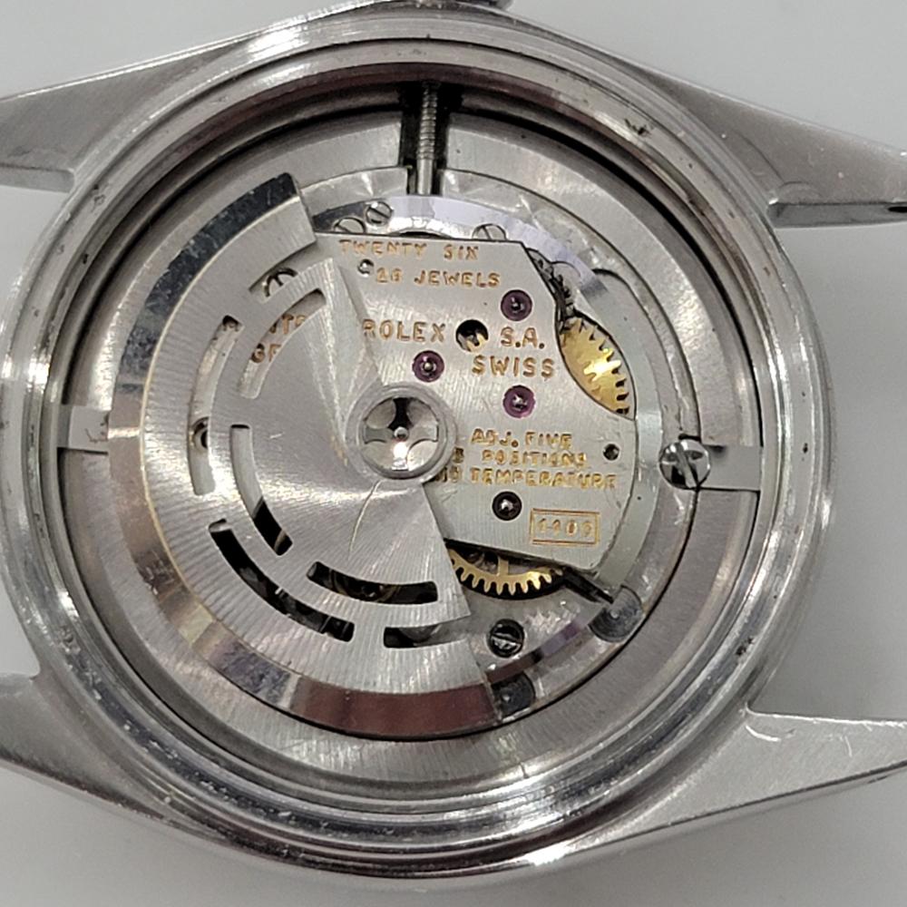 Montre automatique Rolex Oyster Perpetual de taille moyenne 6548, c.1960s Vintage RA127 en vente 3