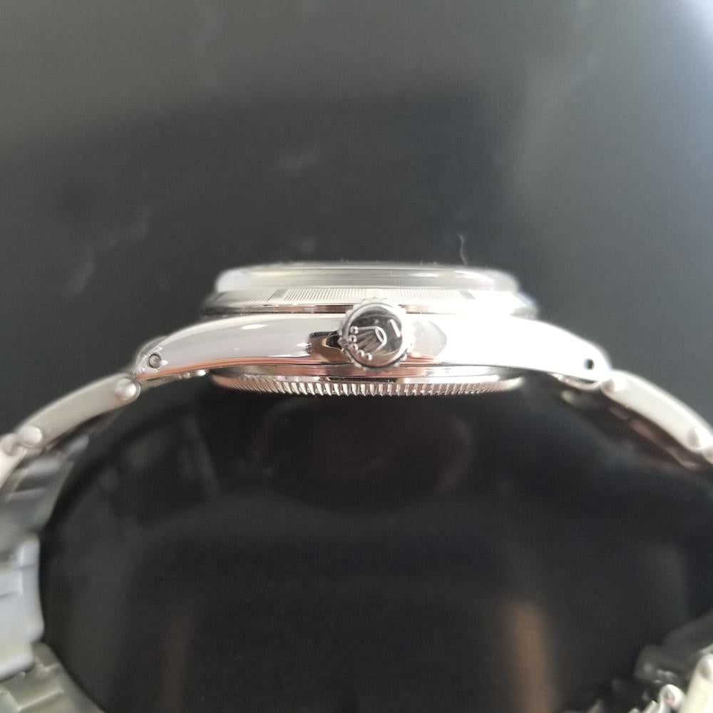 Midsize Rolex Oyster Perpetual 6549 Automatic Watch, c.1960s Vintage RA128 In Excellent Condition In Beverly Hills, CA