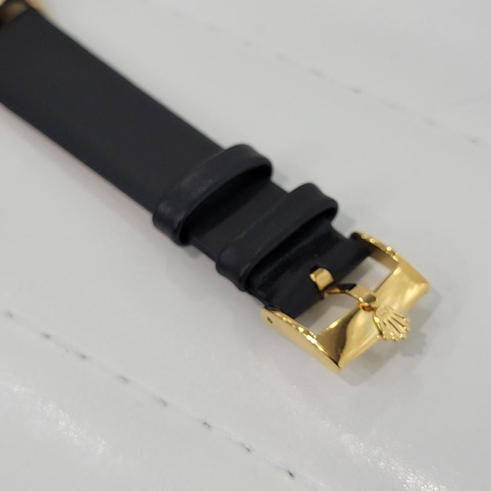Midsize Rolex Oyster Perpetual 6551 14k Gold Automatic 1960s Vintage RA276 4