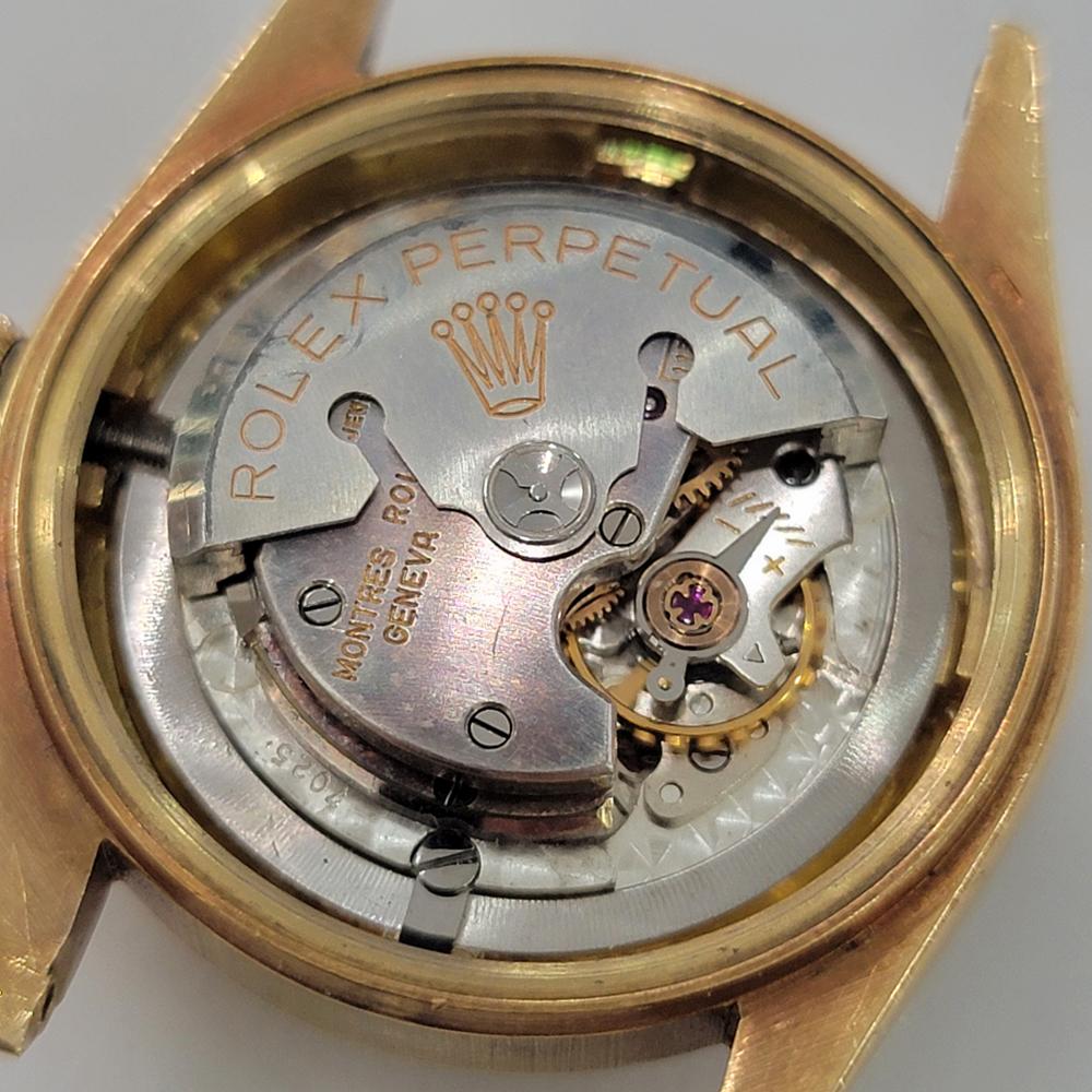Midsize Rolex Oyster Perpetual 6551 18k Solid Gold 30mm Automatic 1950s RA470 7