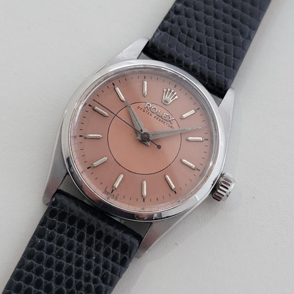 Women's or Men's Midsize Rolex Oyster Perpetual Ref 6548 30mm Automatic 1950s Vintage RA528