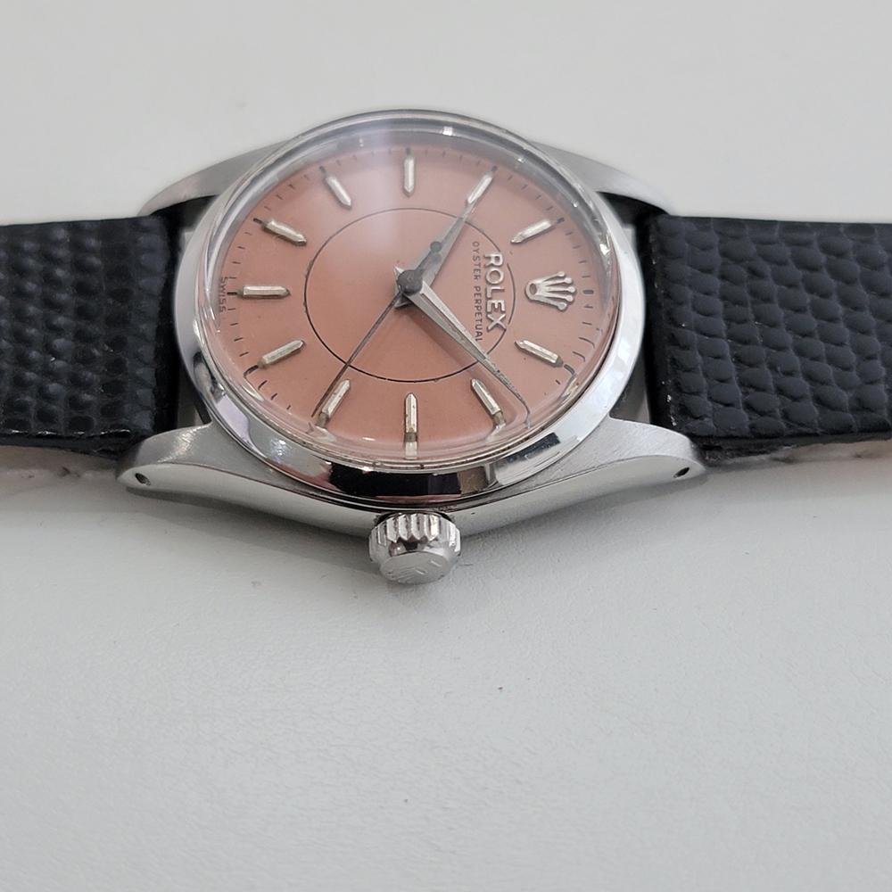 Midsize Rolex Oyster Perpetual Ref 6548 30mm Automatic 1950s Vintage RA528 1