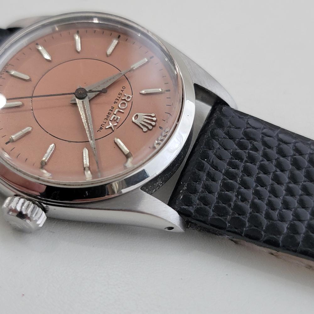 Midsize Rolex Oyster Perpetual Ref 6548 30mm Automatic 1950s Vintage RA528 2