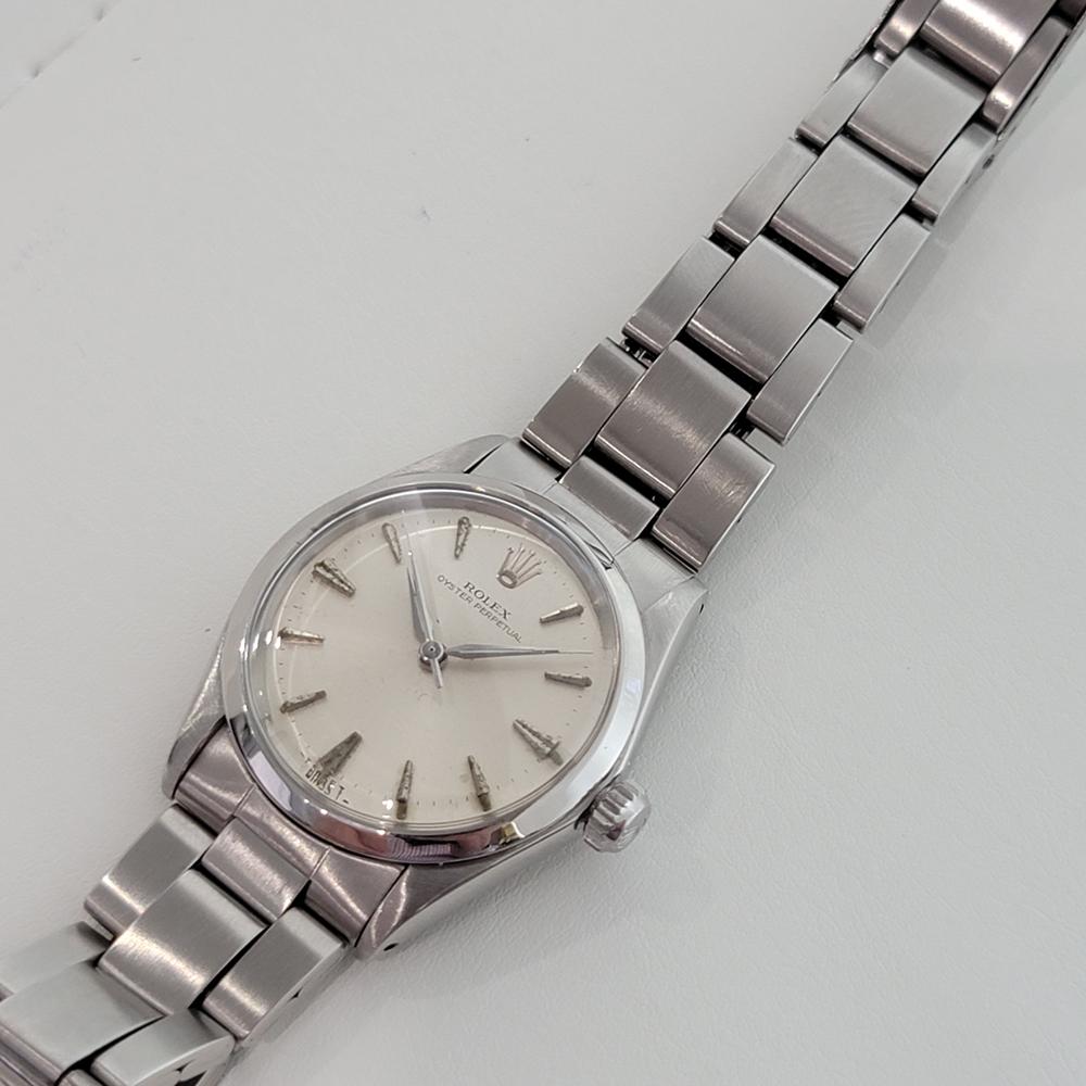 Women's or Men's Midsize Rolex Ref 6548 Oyster Perpetual Automatic 1960s Vintage Swiss RA127