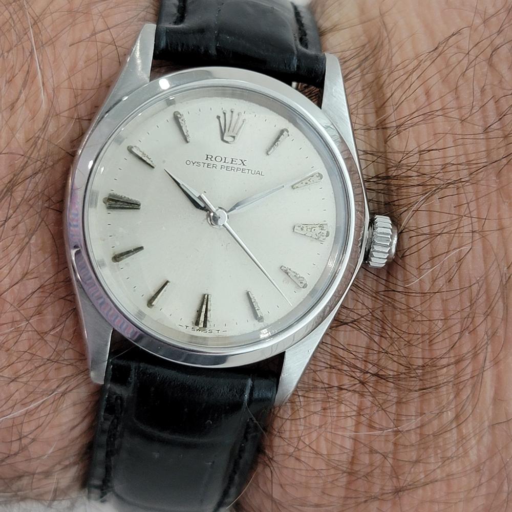 Midsize Rolex Oyster Perpetual Ref 6548 Automatic 1960s Vintage Swiss RA127B 6