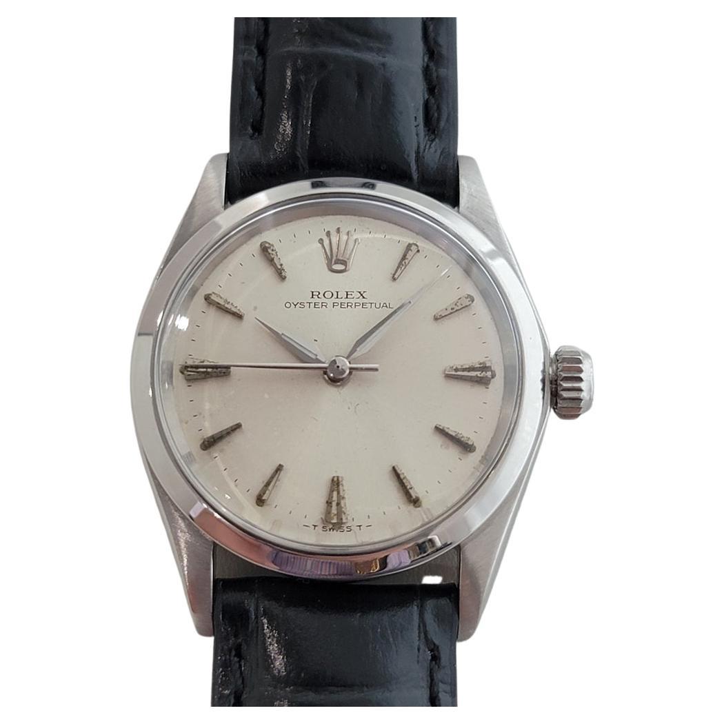 Midsize Rolex Oyster Perpetual Ref 6548 Automatic 1960s Vintage Swiss RA127B