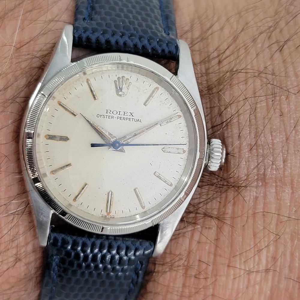 Midsize Rolex Oyster Perpetual Ref 6549 Automatic Watch 1950s Swiss RA144BL 6