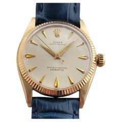 Rolex mediano Oyster Perpetual Ref 6551 Oro 18k 30mm Automático Años 50 RA470B