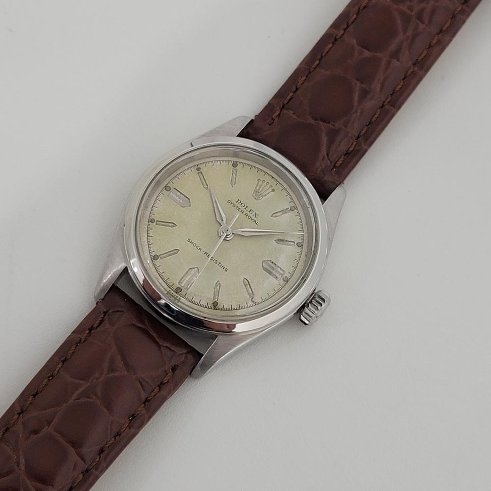 Rolex Oyster Royal Ref 6244 Handaufzug 1950er Jahre Schweizer Vintage RA7 Herren