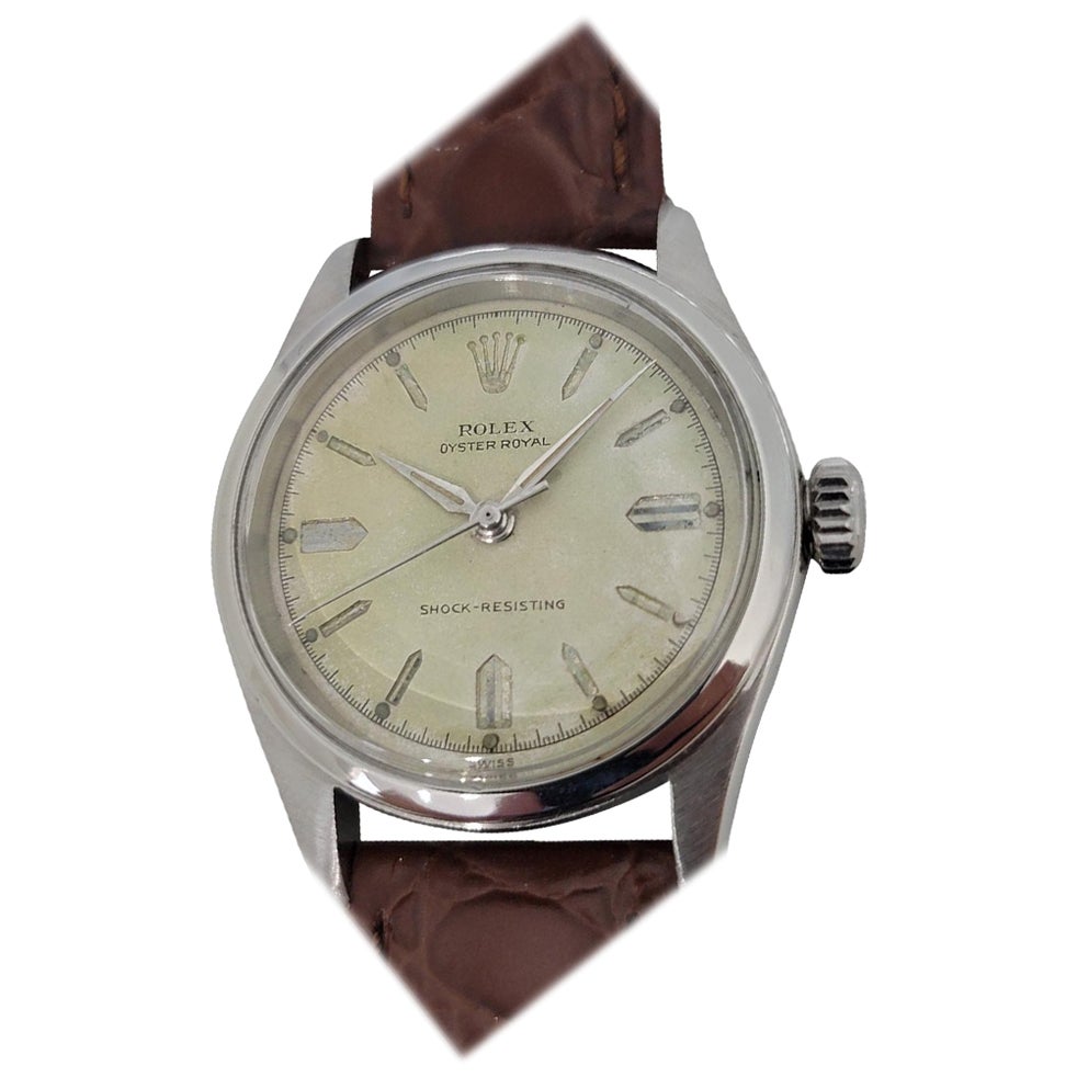 Rolex Oyster Royal Ref 6244 Handaufzug 1950er Jahre Schweizer Vintage RA7