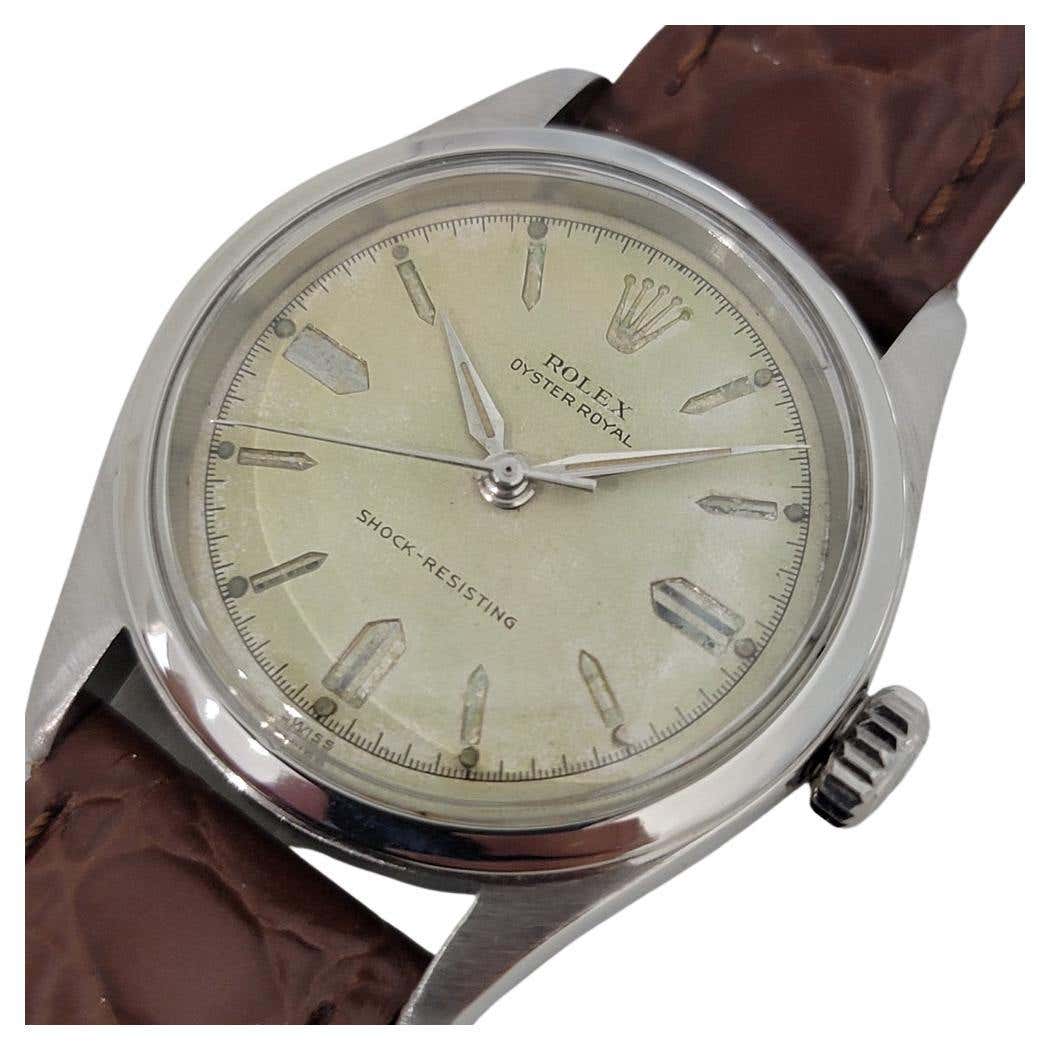 Midsize Rolex Oyster Royal Ref 6244 Manual Wind 1950s Swiss Vintage RA7 ...