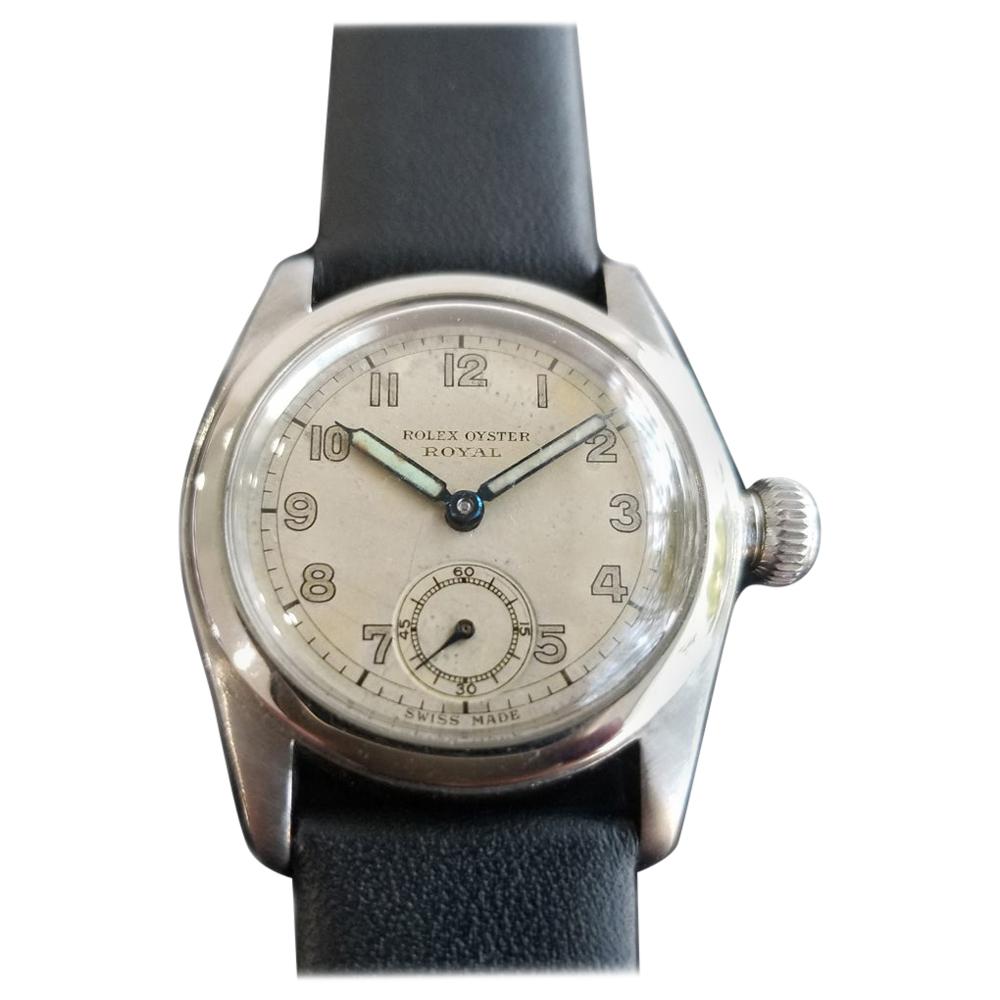 Midsize Rolex Oyster Royal Ref.2280 Hand-Wind Dress Watch, circa 1940s  MA195BLK For Sale at 1stDibs | rolex 2280, rolex 2574, rolex oyster royal  2280