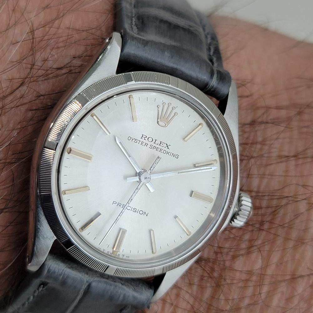 Midsize Rolex Oyster Speedking 6431 30mm Hand Wind 1970s Vintage Swiss RA510B 9