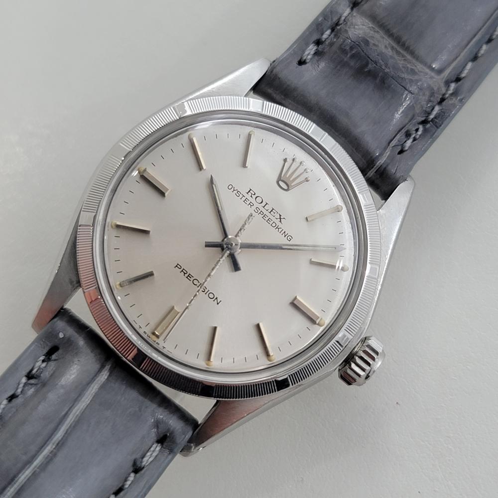 Women's or Men's Midsize Rolex Oyster Speedking 6431 30mm Hand Wind 1970s Vintage Swiss RA510B