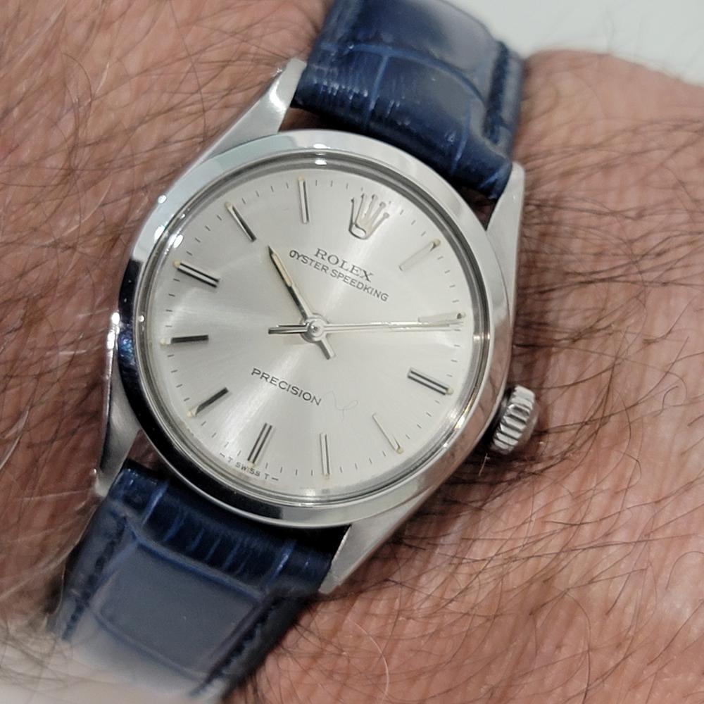 Midsize Rolex Oyster Speedking Precision 6430 30mm Hand Wind 1960s Swiss RA466B 9