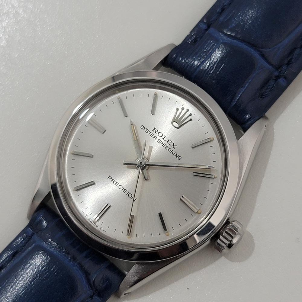 Men's Midsize Rolex Oyster Speedking Precision 6430 30mm Hand Wind 1960s Swiss RA466B