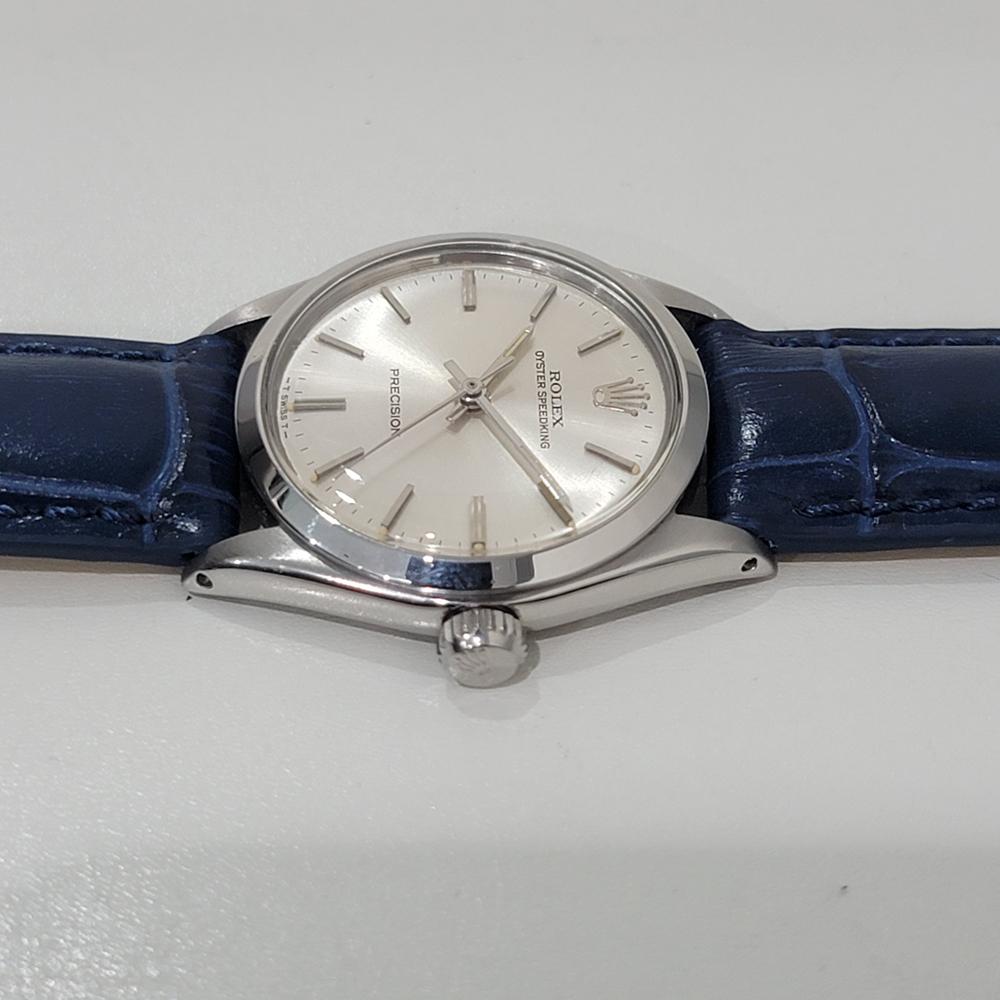 Midsize Rolex Oyster Speedking Precision 6430 30mm Hand Wind 1960s Swiss RA466B 1