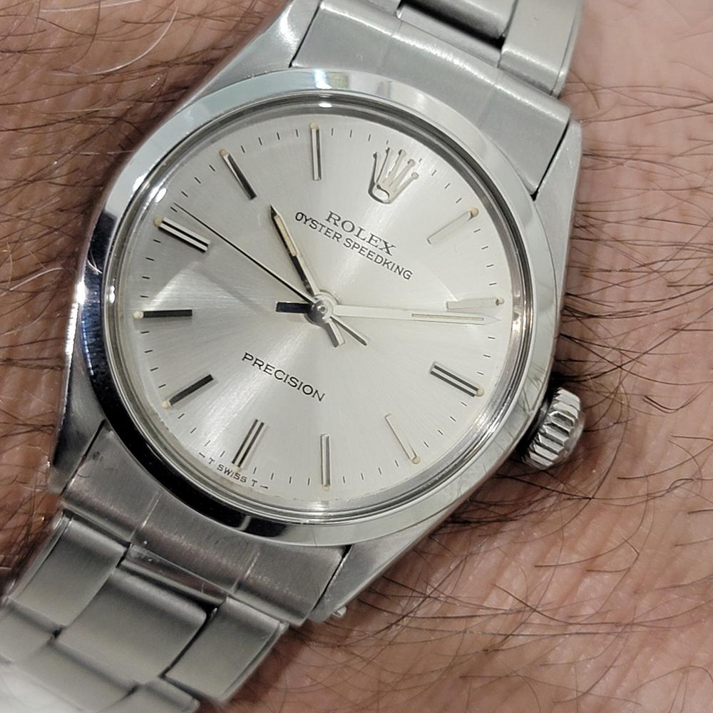 Midsize Rolex Oyster Speedking Precision 6430 30mm Hand Wind 1960s Vintage RA466 10