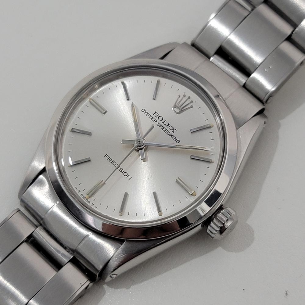 Men's Midsize Rolex Oyster Speedking Precision 6430 30mm Hand Wind 1960s Vintage RA466