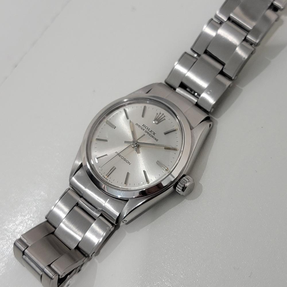Midsize Rolex Oyster Speedking Precision 6430 30mm Hand Wind 1960s Vintage RA466 4