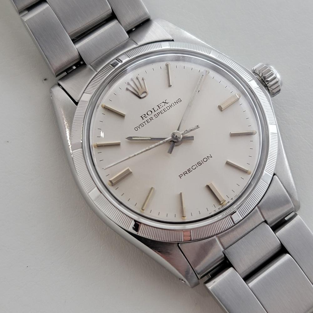 Midsize Rolex Oyster Speedking Ref 6431 30mm Hand Wind 1970s All Original RA510 In Excellent Condition In Beverly Hills, CA