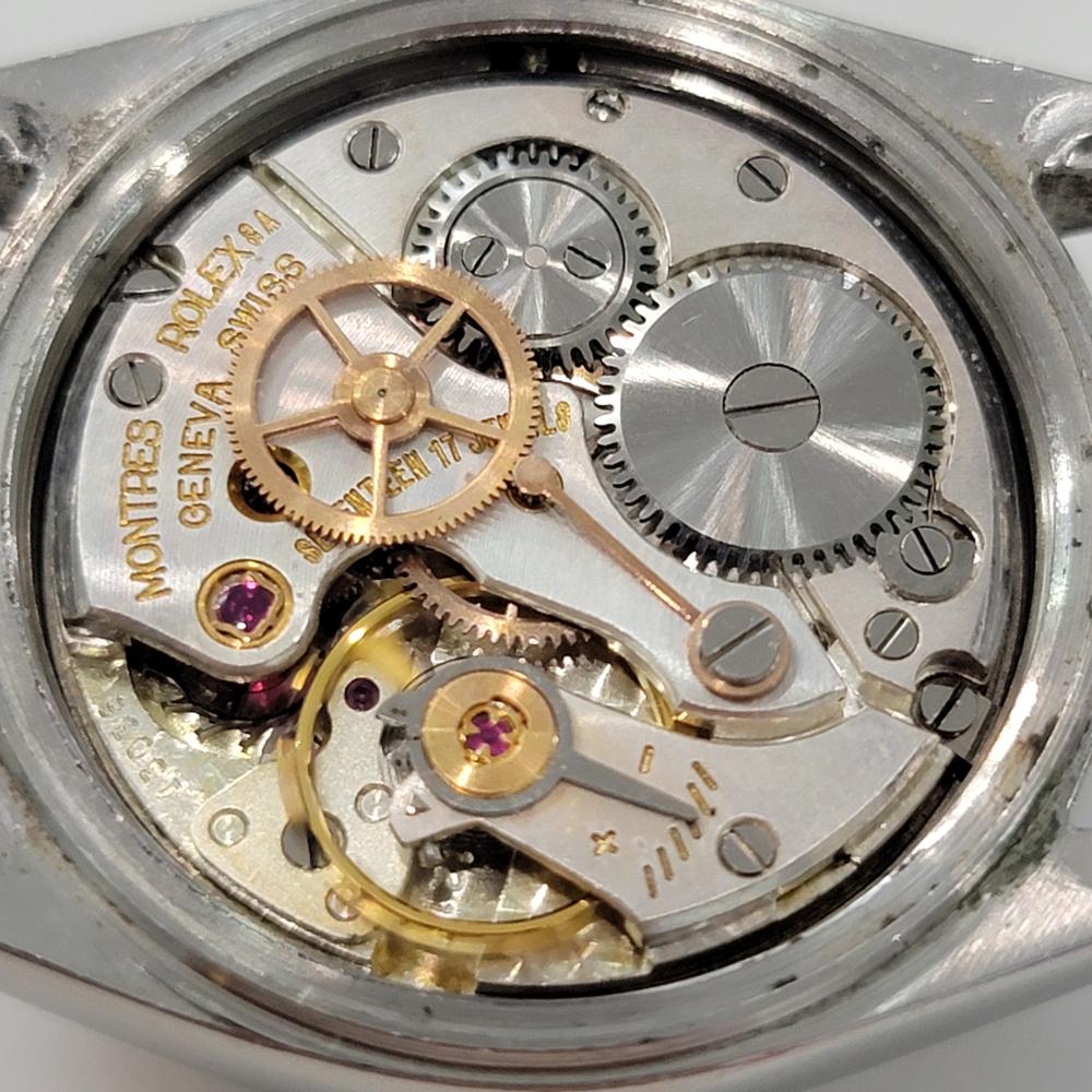 Midsize Rolex OysterDate Precision 6466 30mm Manual Wind 1960s Vintage RA417 7