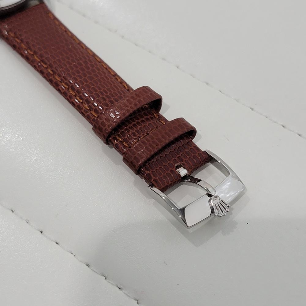 Midsize Rolex OysterDate Precision 6466 30mm Manual Wind 1960s Vintage RA417 4