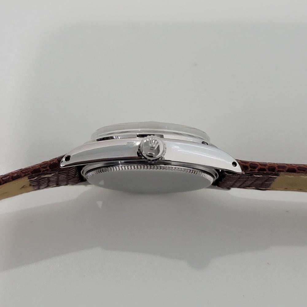Midsize Rolex OysterDate Precision 6466 30mm Manual Wind 1960s Vintage RA417 5