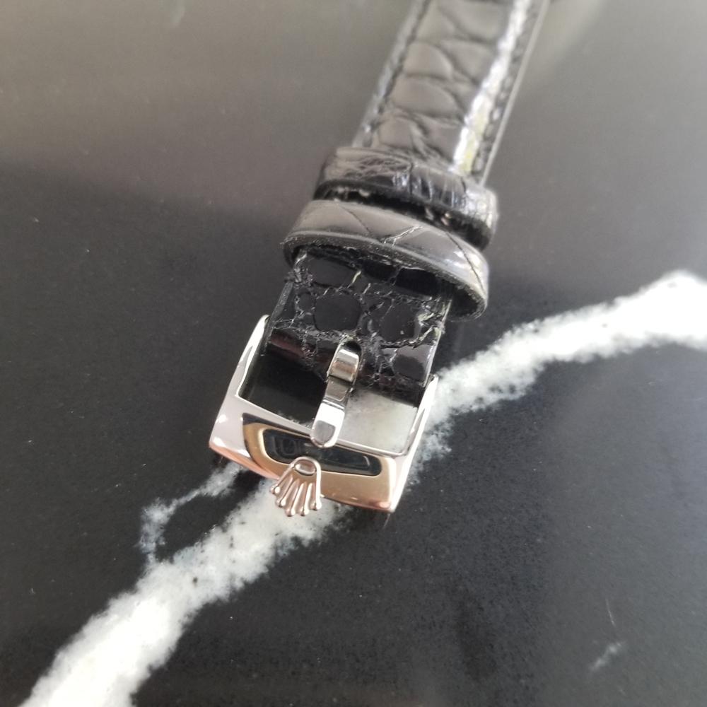 Women's or Men's Midsize Rolex OysterDate Ref.6466 Manual Wind, c.1970s Vintage RA126BLK
