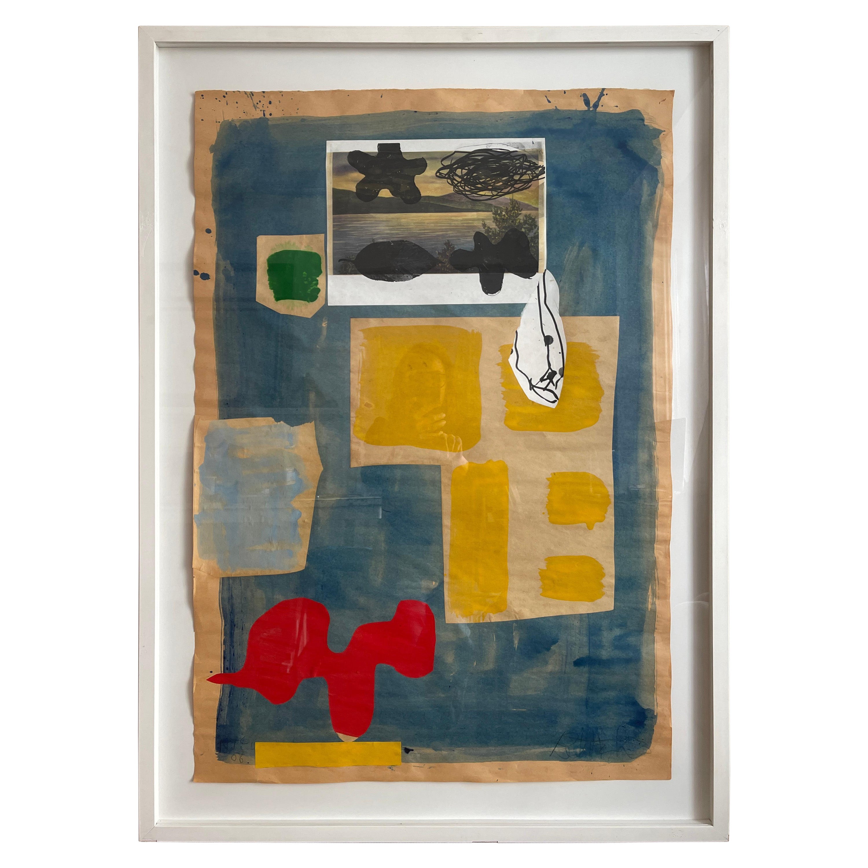 "Midsummer Blue" Swedish Abstract Expressionist Painting by Peter Astrom, 2006