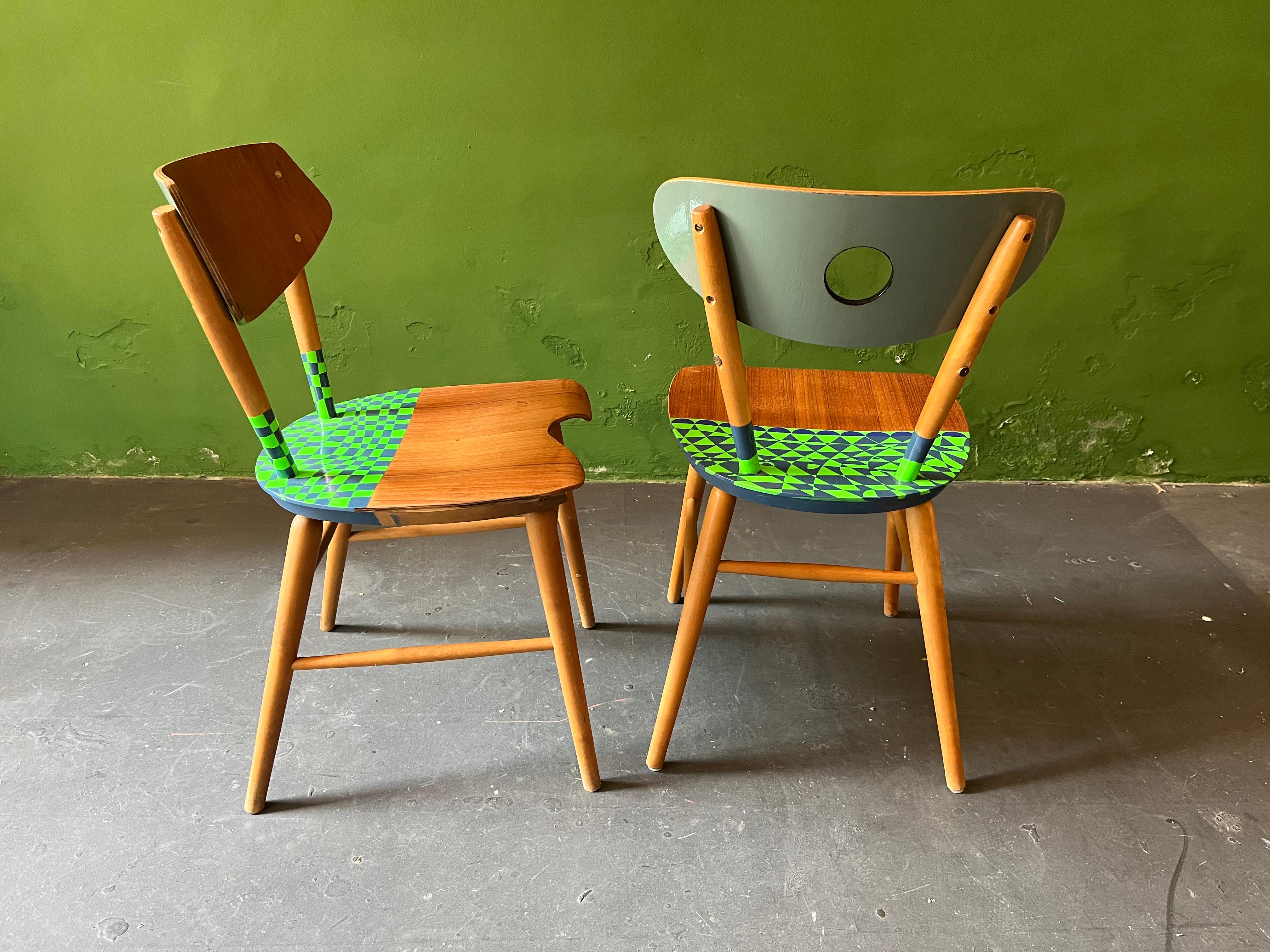 Midsummer Chairs/ Yngve Ekström Contemporized by Markus Friedrich Staab For Sale 3