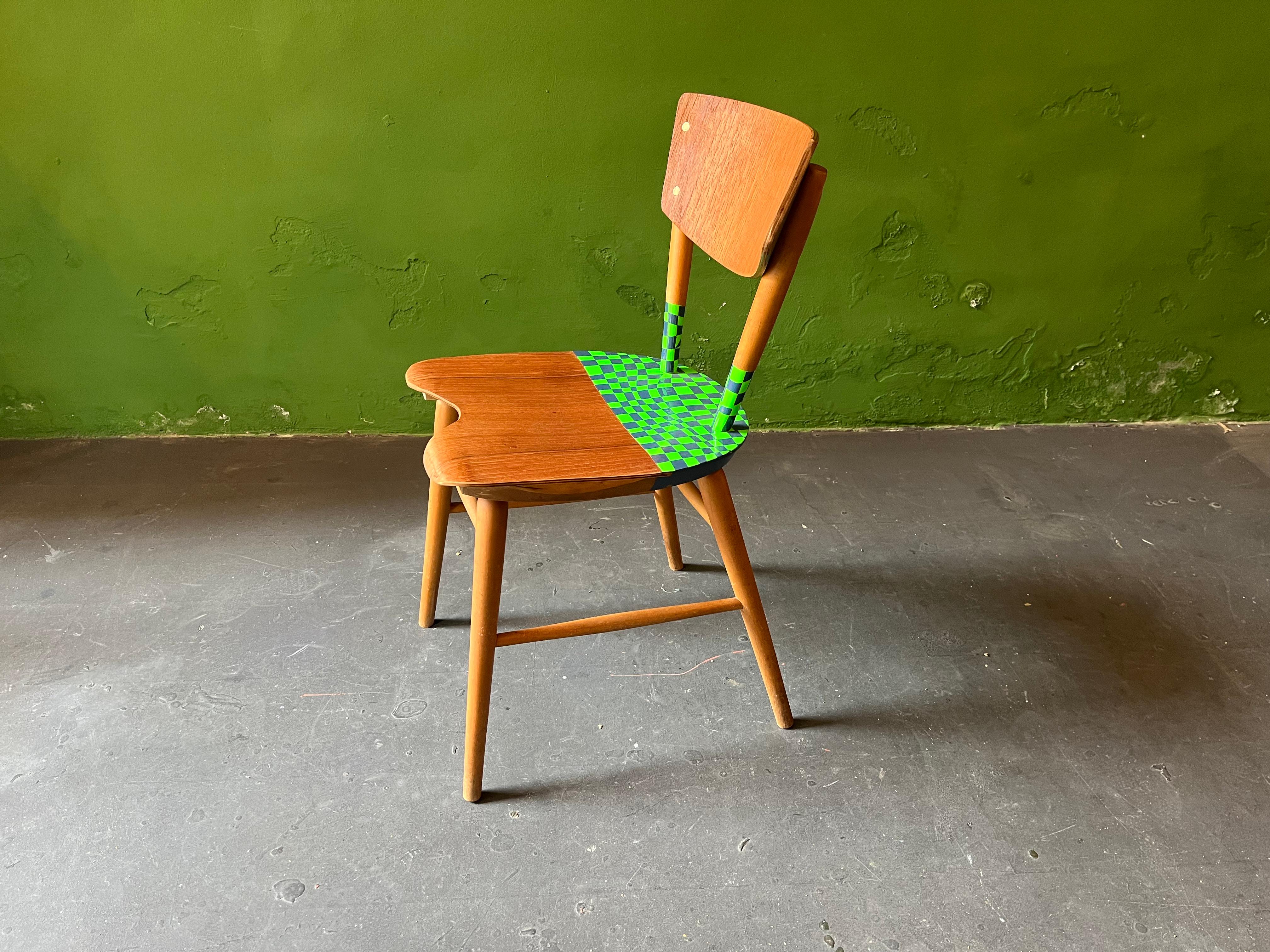 Beech Midsummer Chairs/ Yngve Ekström Contemporized by Markus Friedrich Staab For Sale
