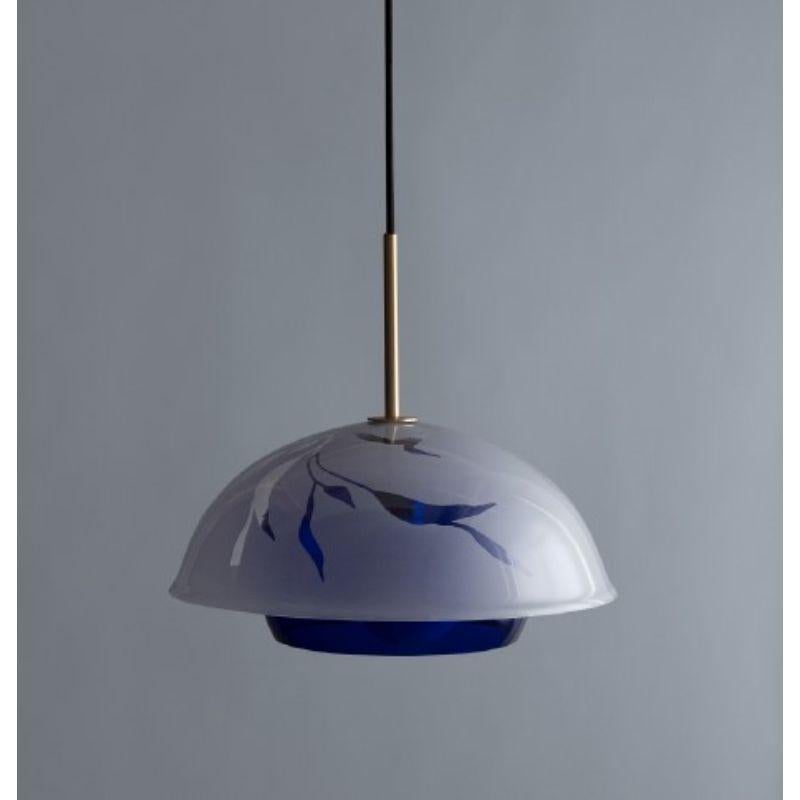 Midsummer night pendant light by Lina Rincon
Dimensions: 45 x 35 x 35 cm
Materials: blown glass, brass

All our lamps can be wired according to each country. If sold to the USA it will be wired for the USA for instance.

Colors and dimensions