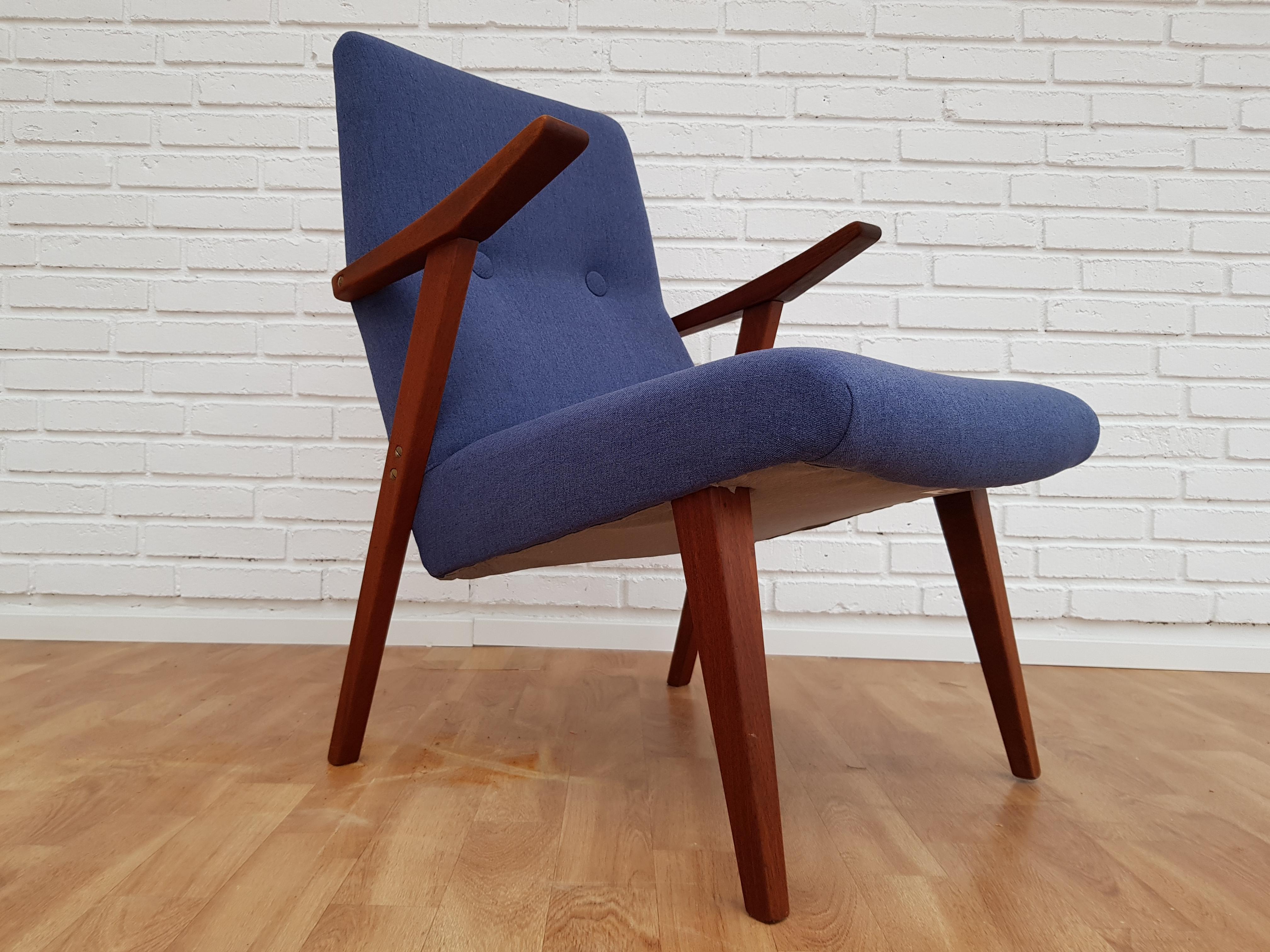 Scandinavian Design, Armchair, 1960s, Teakwood, Completely Restored 3