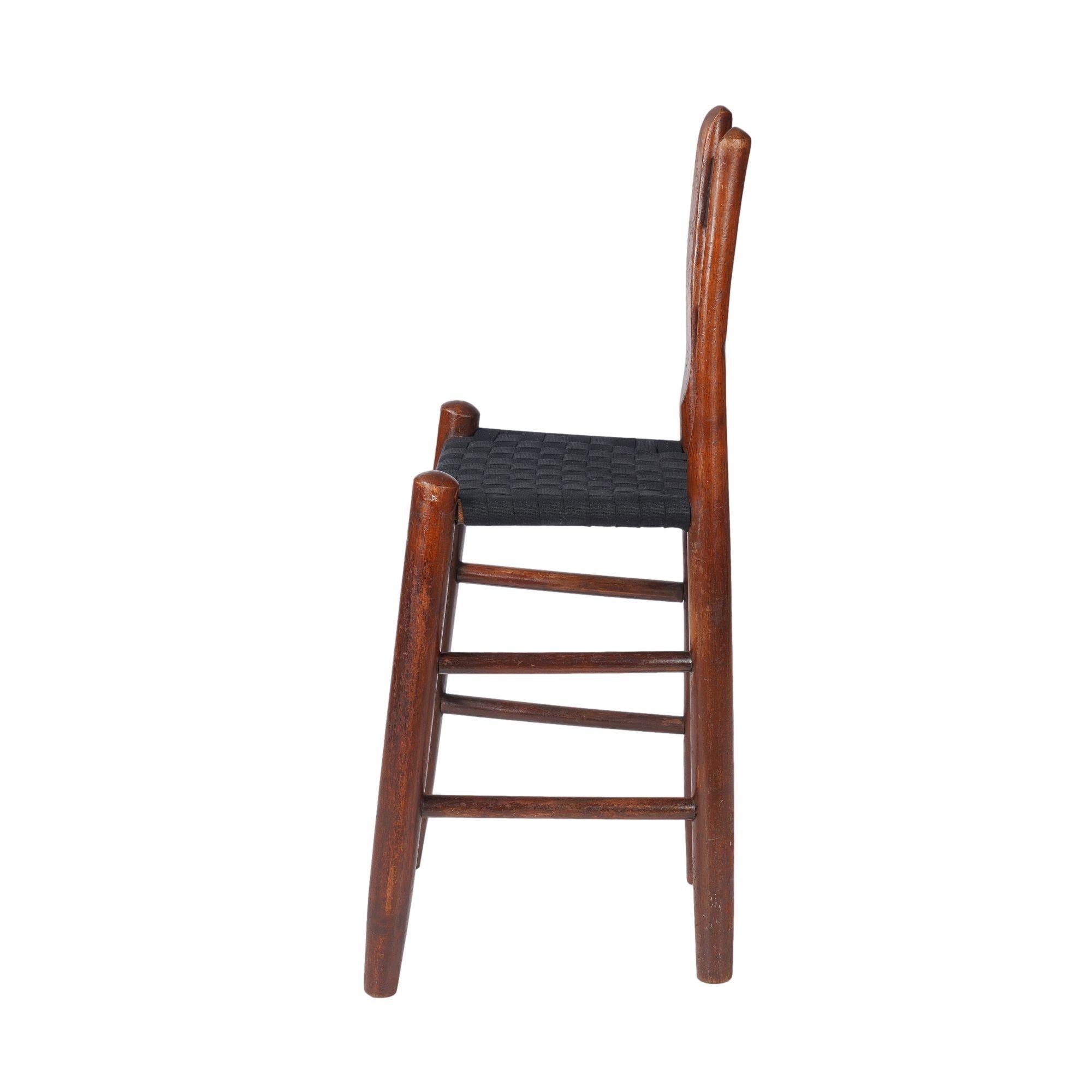 Americano Seggiolone Windsor con schienale a pollice del Midwest, 1875-1900 ca. in vendita