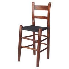 Antique Midwestern thumb back Windsor high chair, c. 1875-1900