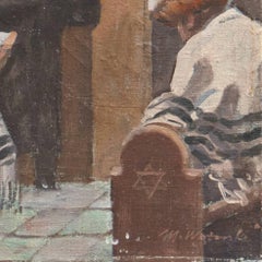 'Interior of Synagogue with Rabbi', Polish Orthodox Judaica, Israel, Pentateuch