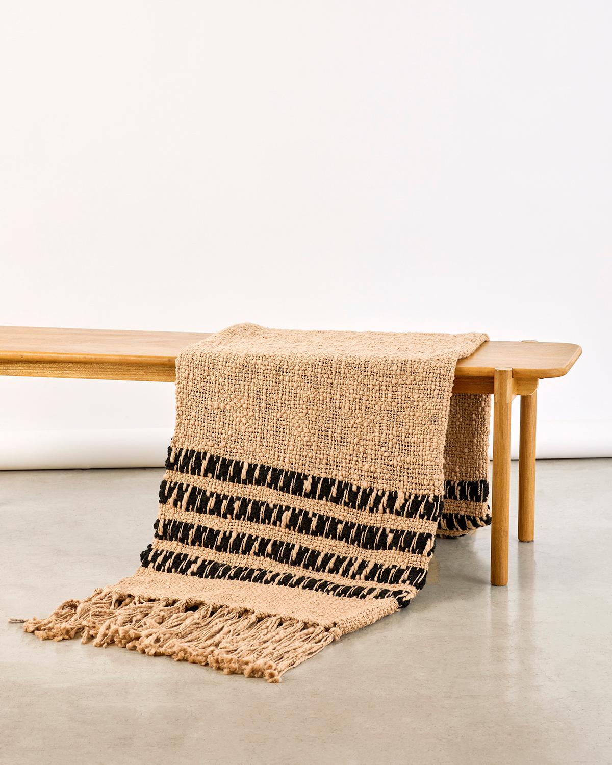 An ultra soft cotton throw to cozy up with on cold winter nights. Expertly hand crafted from super soft organic cotton, this Miel Beige Throw Blanket offers a cozy addition to any living space. Its unique open weft weave design not only provides