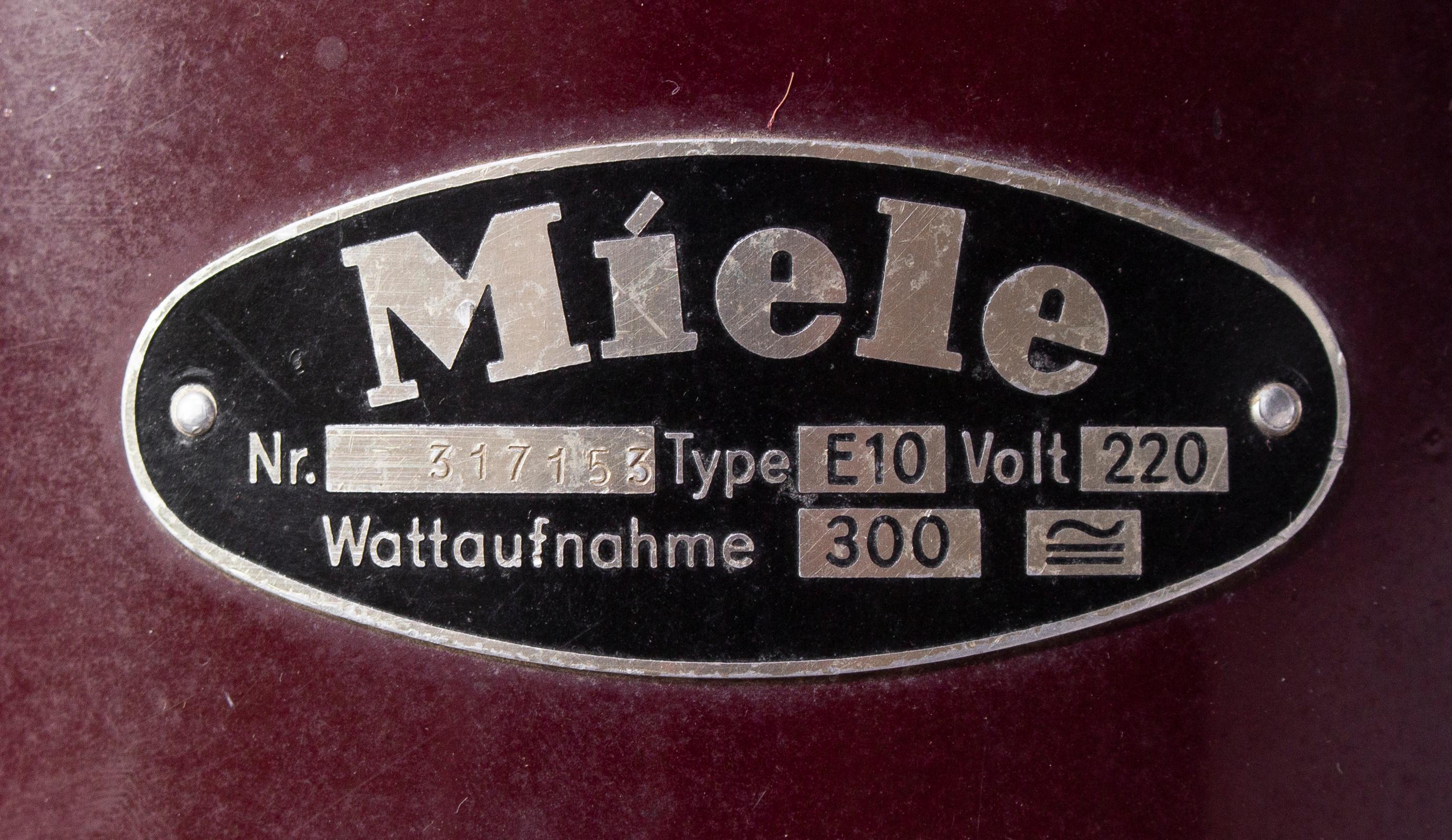 German Miele Vintage Vacuum Cleaner, Type E10 For Sale