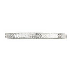 Miera T .8 Quilates Diamante Oro Blanco Slip on Brazalete