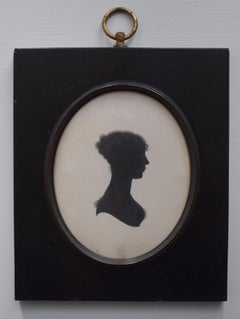 Antique MIERS 
FIELD Lady Mary Coleridge c1828 Portrait Silhouette