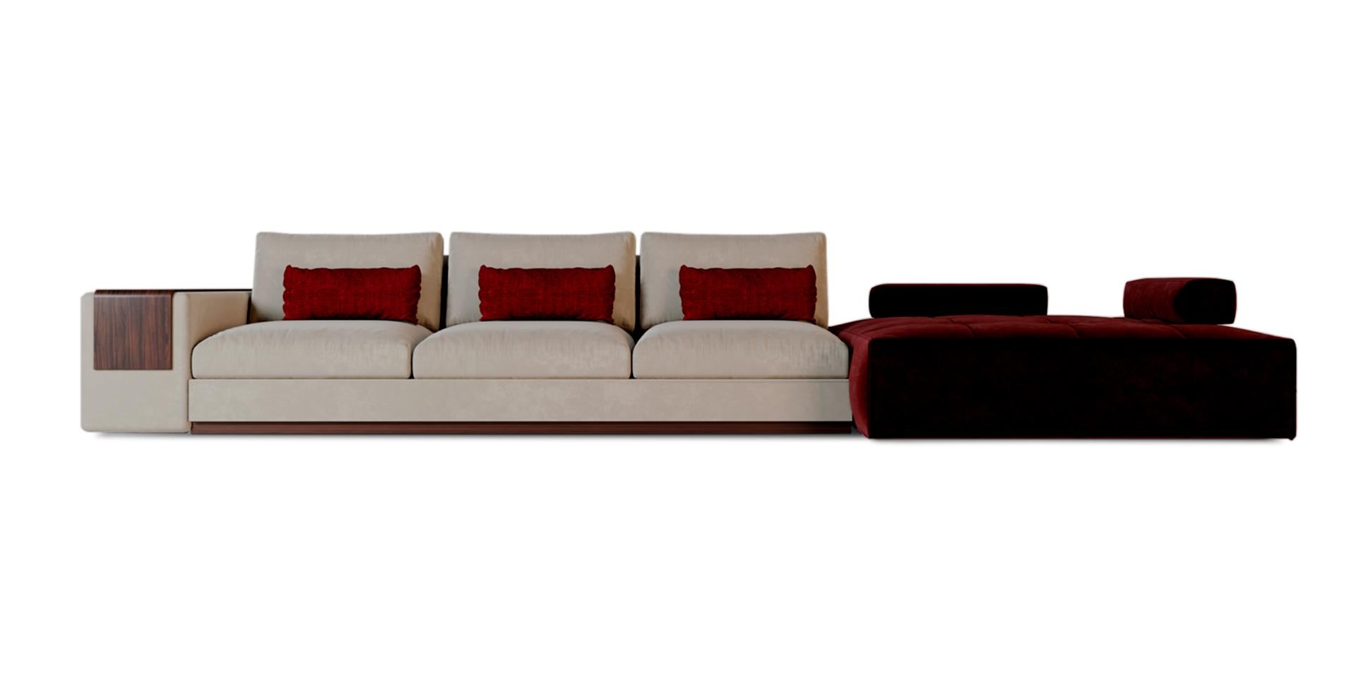 The Mies Sofa refers to the minimalist design of Mies van der Rohe's architecture. As in architecture where the design of spaces had a deep purification of form, in a rational approach, beauty emerged in the technical precision of functionality. Was