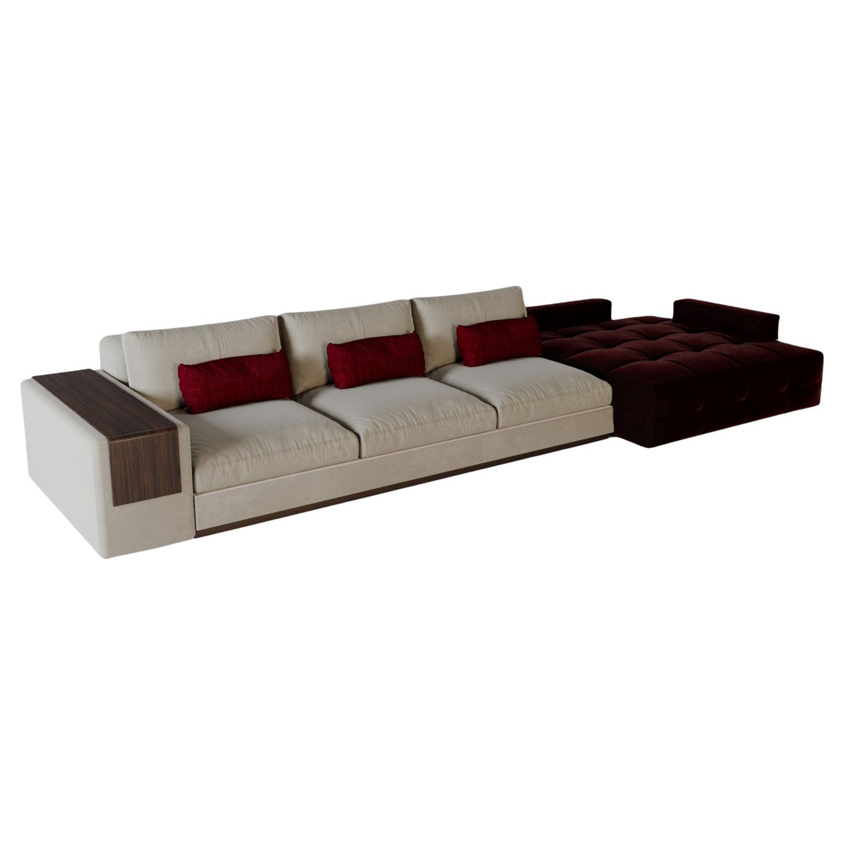 Mies Modular LT02 Sofa by Alma De Luce For Sale