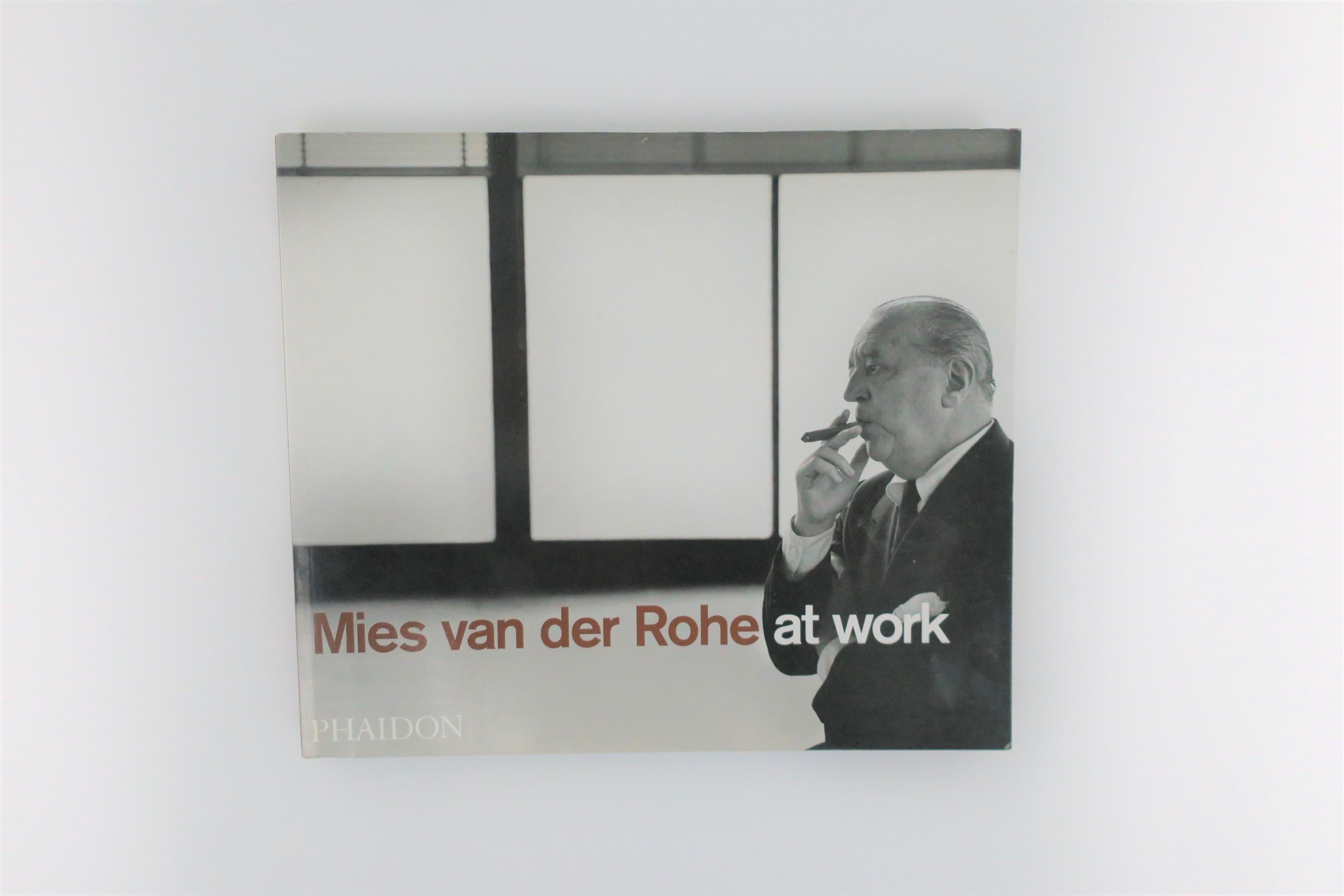 'Mies van der Rohe at work' coffee table or library book. 
An incredible book by Peter Carter who correlates Mies van der Rohe's 