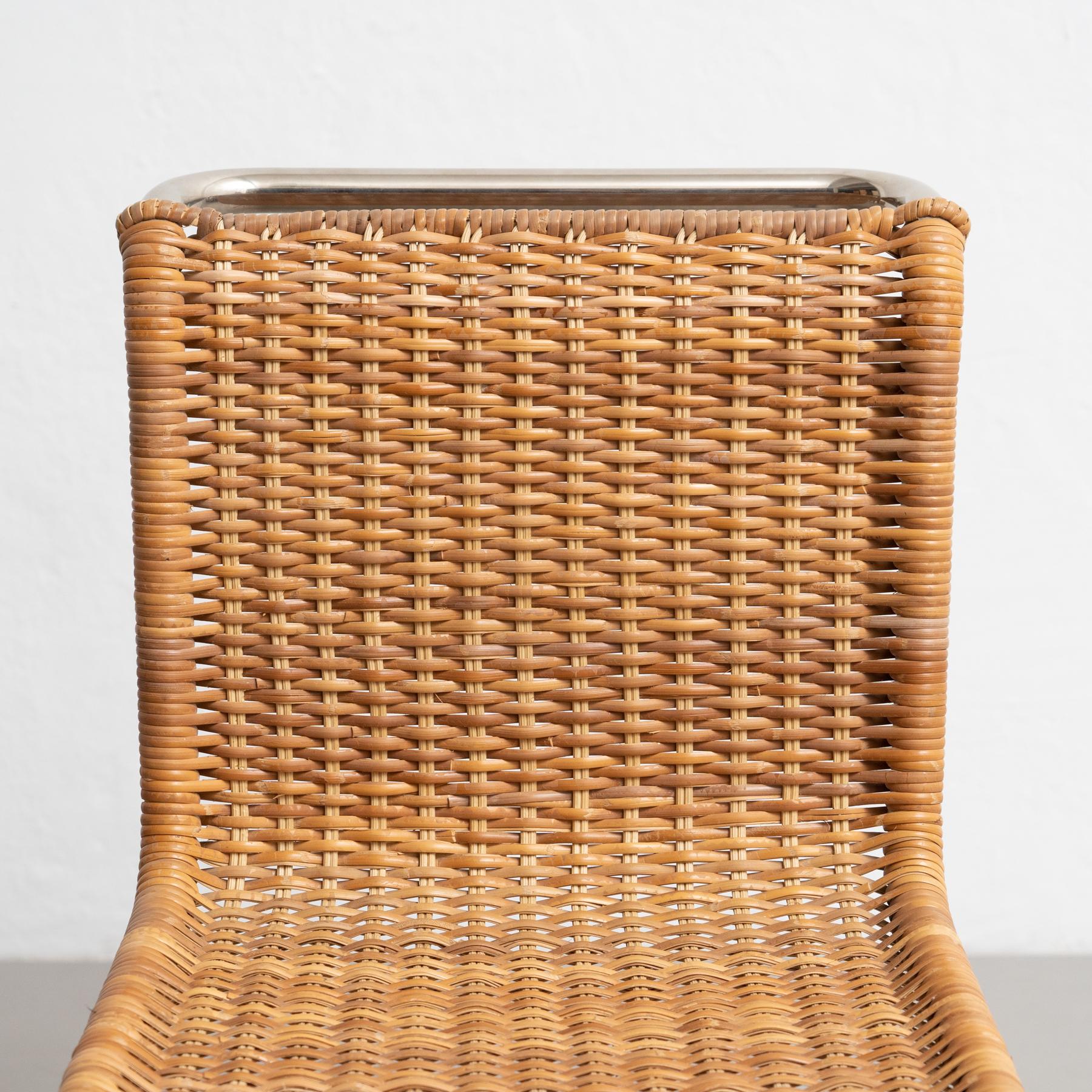 Mies Van Der Rohe B42 Rattan Easy Chair by Tecta, circa 1960 For Sale 3