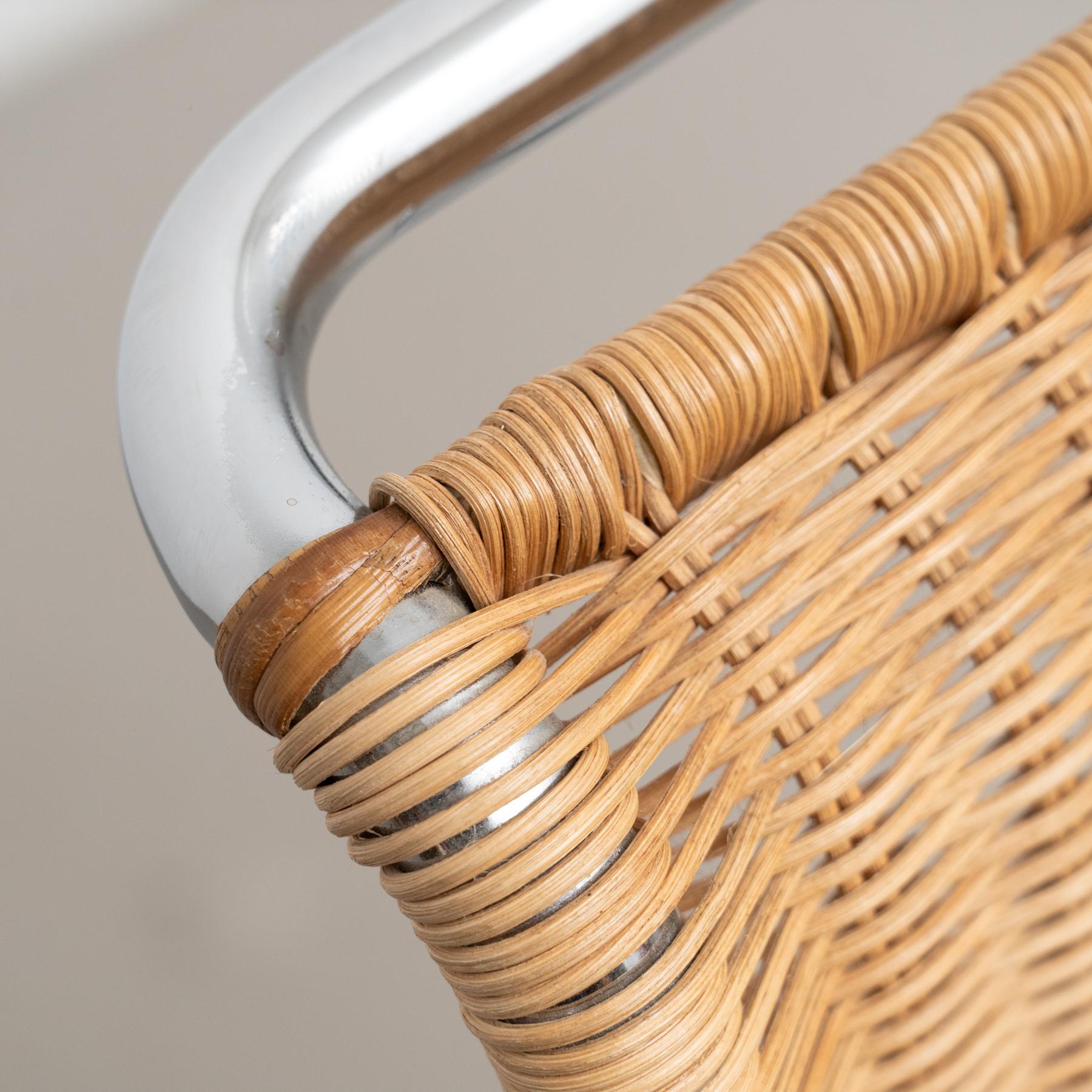 Mies Van Der Rohe B42 Rattan Easy Chair by Tecta, circa 1960 en vente 7