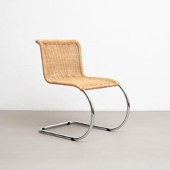Mies Van Der Rohe B42 Rattan Easy Chair by Tecta, circa 1960