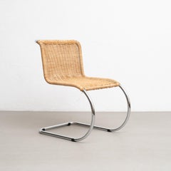 Mies Van Der Rohe B42 Rattan Easy Chair by Tecta, circa 1960