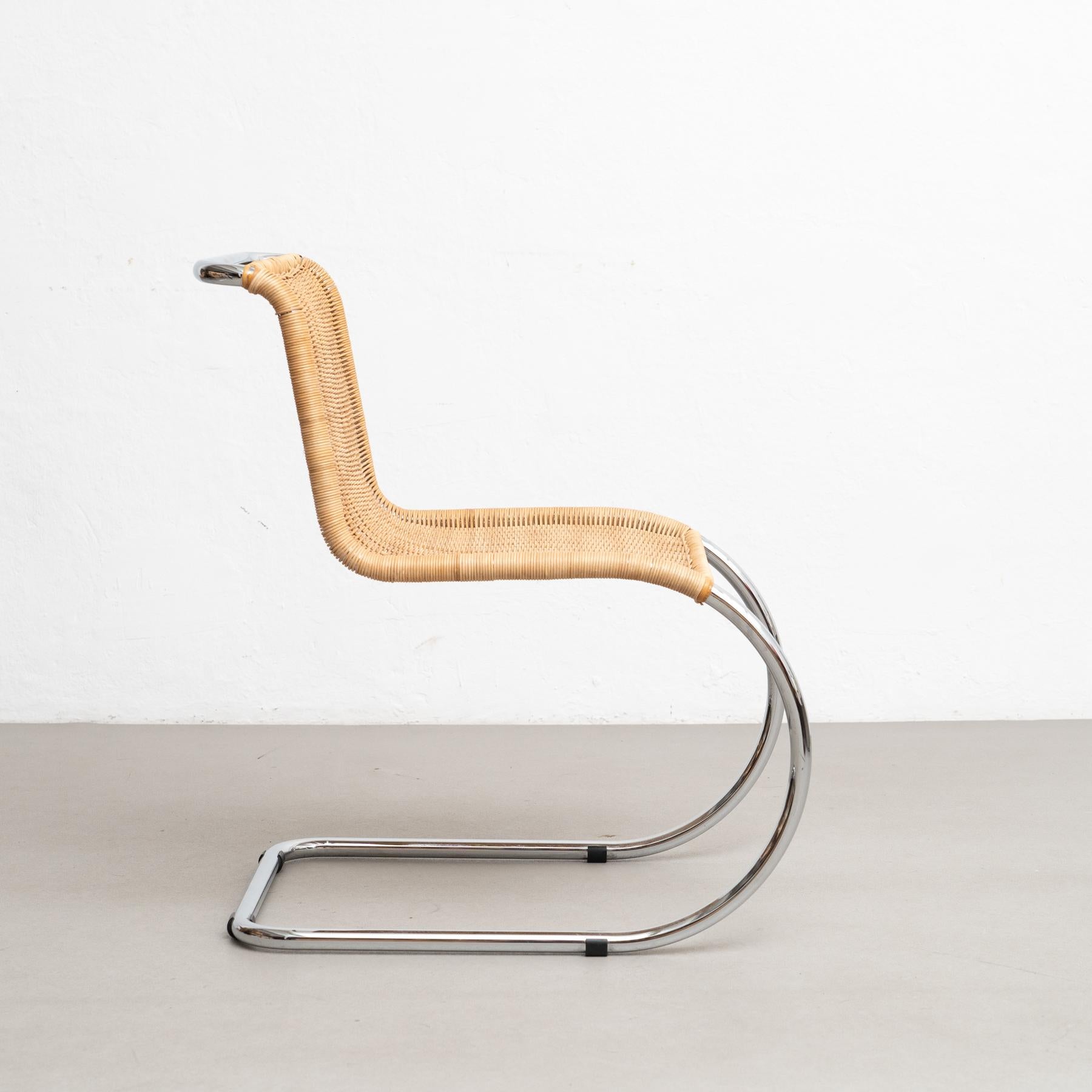 Mies Van Der Rohe B42 Rattan Sessel von Tecta, um 1960 (Moderne der Mitte des Jahrhunderts) im Angebot